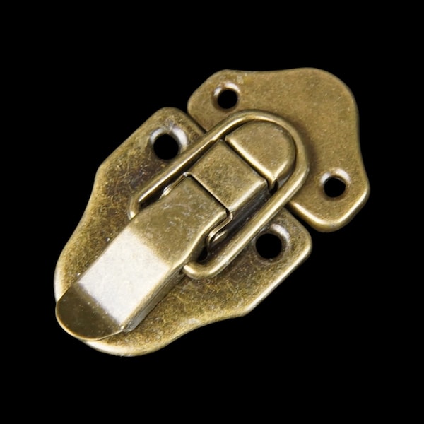 Drawbolt Closure Latch for Guitar Case /musical cases, 70 x40mm, Antique Brass (1 or 2)