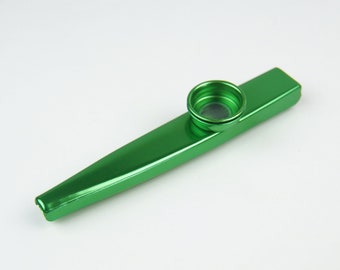 Metal Kazoo Flute Diaphragm Mouth Harmonica wind Instrument, (Various Colors)