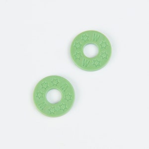 1 paar rubberen gitaarband veiligheidssloten, monster en betrouwbaarheid, groen