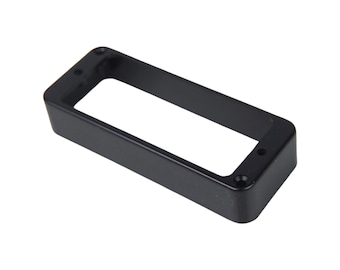 P90 to Mini Humbucker Adapter Mounting Ring Pickup cover, Flat Bottom, Black