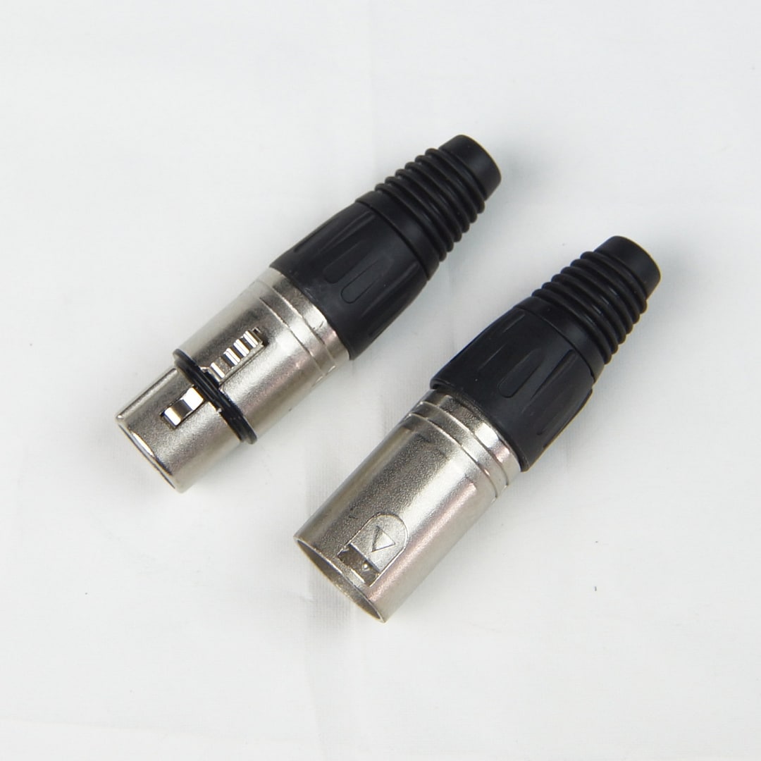 Standard XLR 4 Pin Male & Female Solder Mic/ Audio Connector Etsy