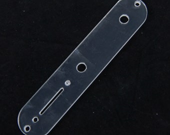 Plastic Replacment Standard Control Plate For Tele, Clear Transparent