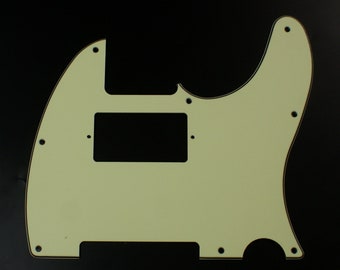 Golpeador de guitarra personalizado para Tele Humbucker estilo recortado, 3 capas verde menta