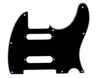 Replacement Nashville Tele Style Guitar pickguard ,3ply Black