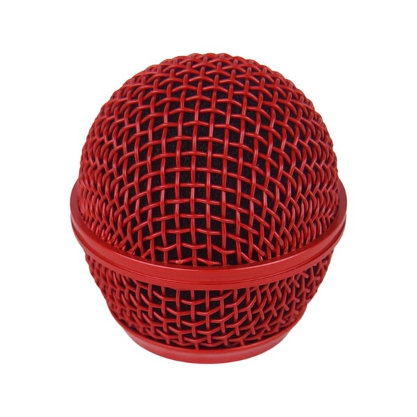 Replacement Mesh Microphone Grille For Shure SM58 565SD LC SV100, Red (1,2 or 5)