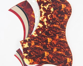Self Stick thin acoustic guitar pickguard Style-3, (Various Colors)