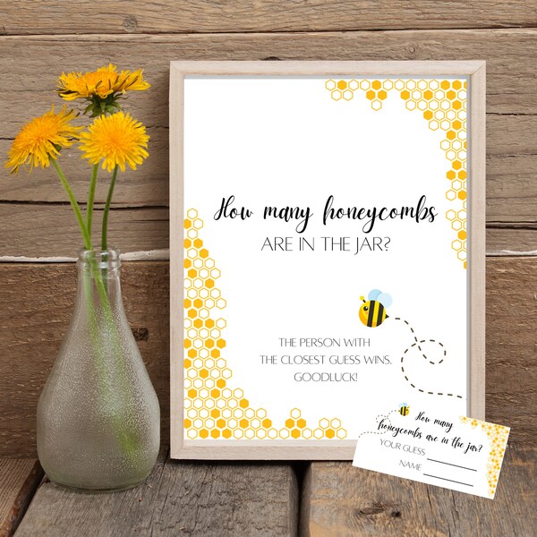 Guess How Many Honeycombs - Etsy