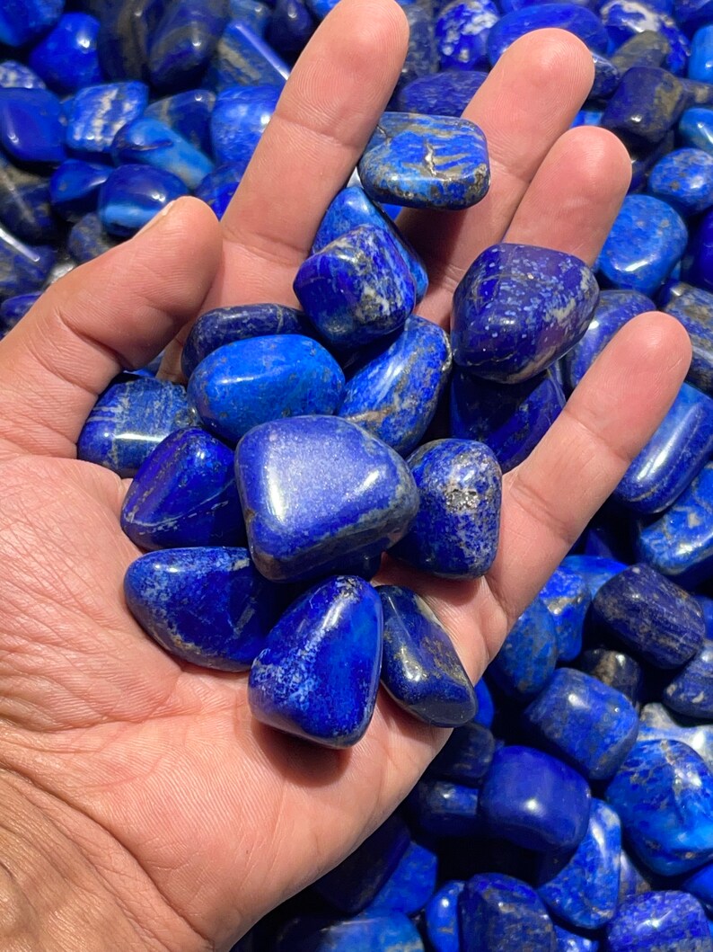 Lapis Lazuli Polished Tumblestone Royal Blue Lapislazuli Natural