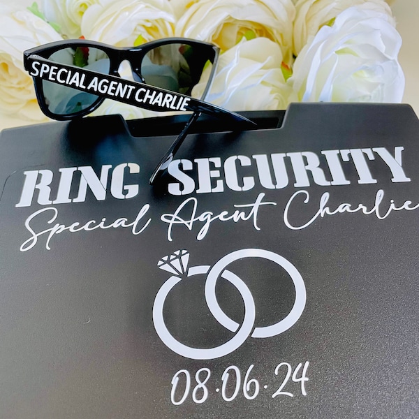 Ring Security Box / Wedding Day / Ring Bearer / Page Boy / Special Agent