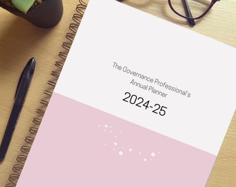 A5 / Pink / PRE-ORDER / 2024-25 Governance Professional’s Annual Planner / Clerk’s Annual Planner / Academic Diary