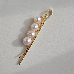 Handmade Freshwater Pearl Hair Clip, Natural Pearl Hair Pin, Wedding Hair Accessory, Bridal Hair Pins,Wedding Hair Jewelry