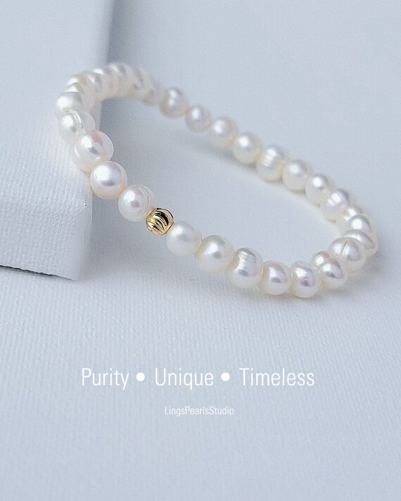 Pretty Oval Pearl Bracelet - Modi Pearls