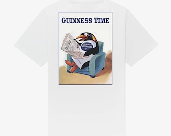Guinness Time Penguin T Shirt! | Irish Beer Tee, Split the G, Funny Irish Stout, Boyfriend Gift Harp TShirt, Pub Beer Gifts Guinness Animal