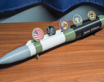 Minuteman III Missile Challenge Coin Display - Challenge Coin Holder - ICBM