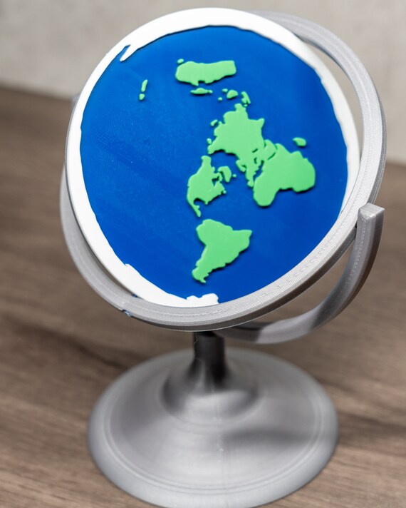 Flat Earth Globe Flat Earthers Etsy UK