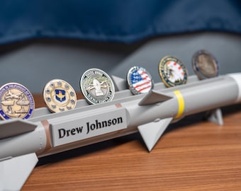 AIM-120 Missile Challenge Coin Display - Challenge Coin Holder