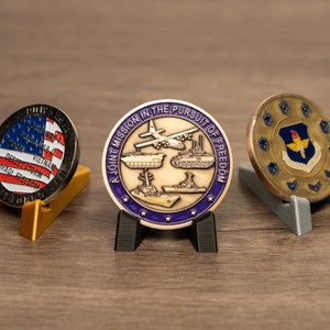 Single Challenge Coin Display - Challenge Coin Holder