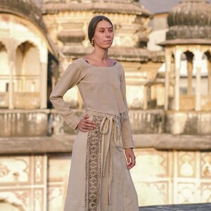 Cotton top handloom skirt
