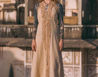 Boho Maxi Dress for Women | Handcrafted Ethnic Cotton | Flowing Festival Dress | Sustainable Bohemian Long