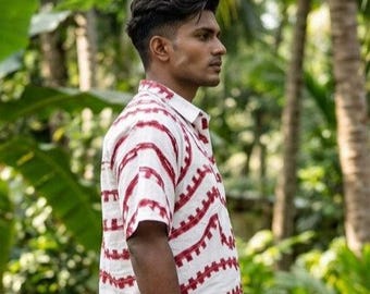 Short Sleeve Indian Ethnic Shirt - Rekhaar Shirt