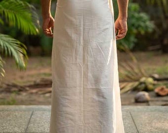 Cotton Block Print Dhoti for Men, Indian Traditional Wear, Onam Festive Clothing