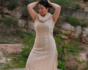 Sleeveless Boho Fringe Dress - Auralith dress