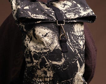 Cotton Roll Top Backpack – Handcrafted, Customizable Travel & Daily Rucksack