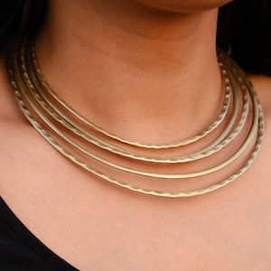 Messing Choker Halsband Halskette | Tribal Schmuck Halsband