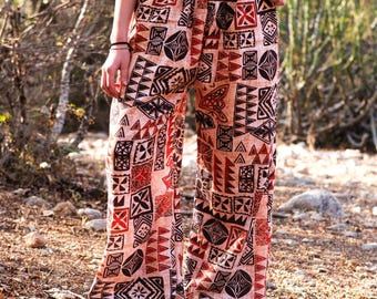 Boho Cotton Harem Pants, Baggy Drop Crotch Trousers, Festival Indie Streetwear
