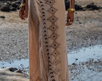 Kamini Long Skirt, Eco-Friendly Rajasthani Hand Block Printed Wrap Skirt for Bohemian Style Lovers, Perfect Gift for Hippie Friends