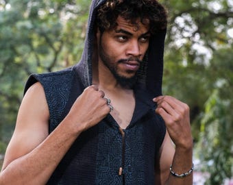 Raver Hoodie Tank Top – Sleeveless Streetwear Festival Tee - Etsy