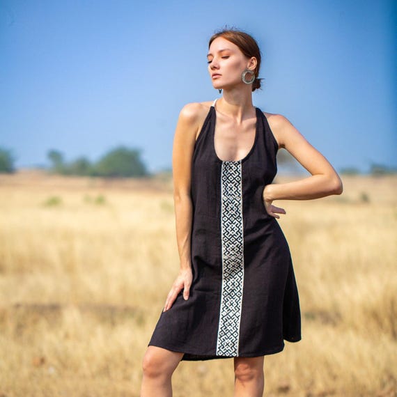 tight dress for woman HATCH Women's The Maternity Body Midi Tank Dress - Black