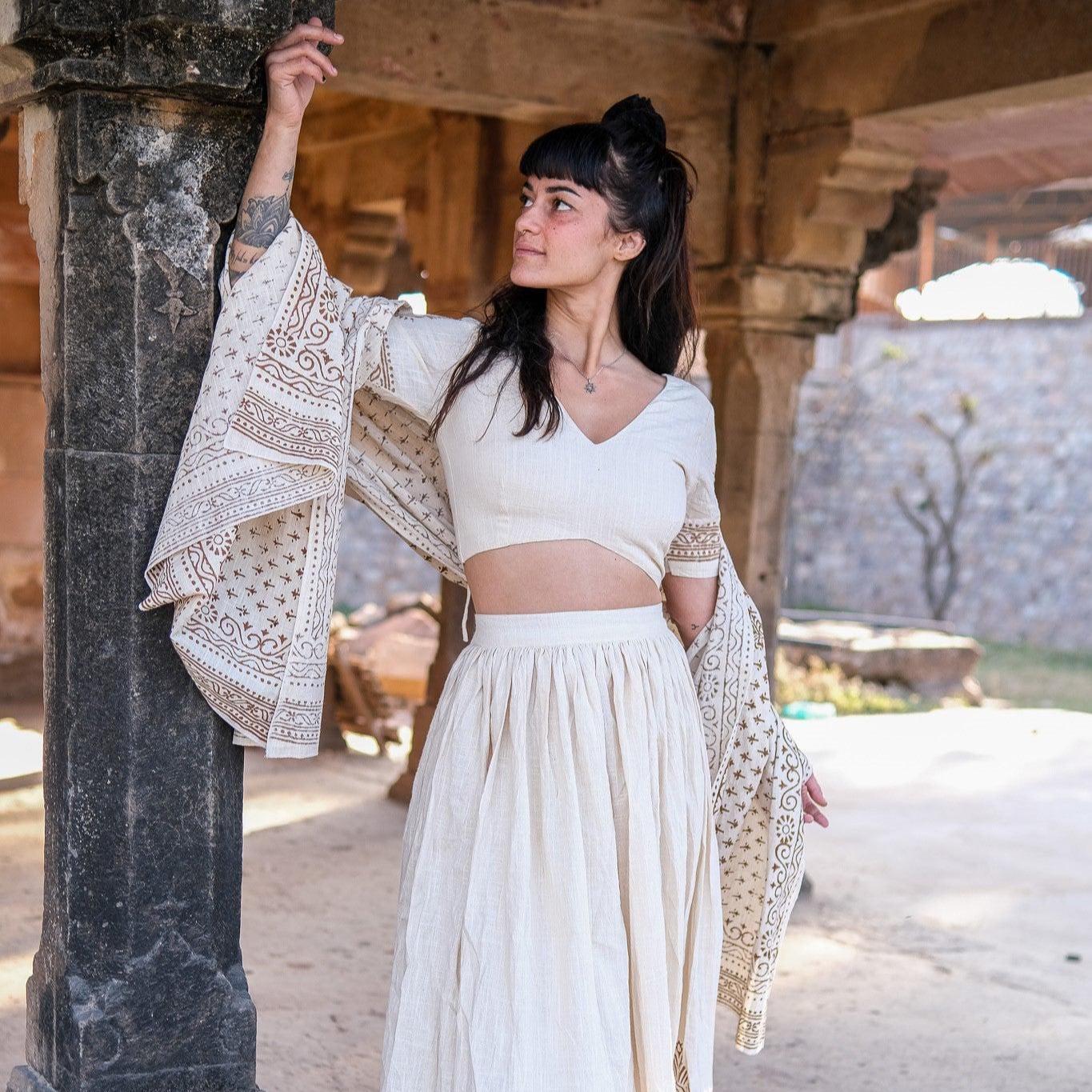 Indian Two Piece Skirt Set UK