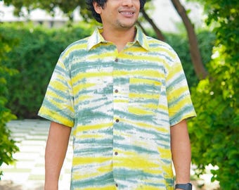 Tusha Boho Cotton Shirt for Men | Handmade Tribal Shirt | Hippie Festival Wear