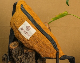 Hemp Fanny Pack | Eco Friendly Waist Bag | Natural Fiber Hip Pack | Sustainable Belt Bag | The Earth Pack