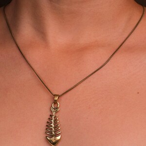 Fish bone Necklace - Crystal Heal