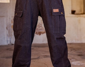 Pantalones cargo Parker: pantalones urbanos utilitarios de algodón estilo bohemio