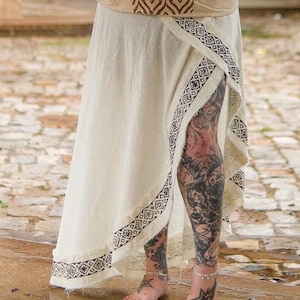 cotton  Wrap Skirt: Bohemian Style, Long Length