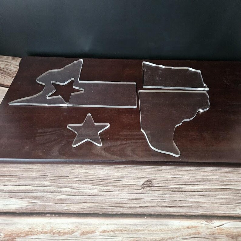 Acrylic Texas Flag Shaped Router Template - Etsy