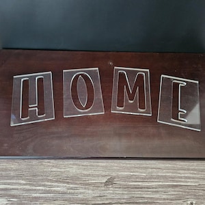 Acrylic Lettering Font 1 Router Template