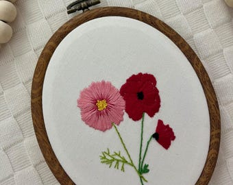 Aro de ramo de flores con el mes de nacimiento - Personalizable