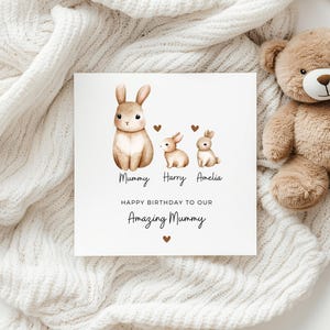 Linda tarjeta de cumpleaños para mamá, tarjeta de cumpleaños para mamá, tarjeta de cumpleaños para mamá de parte de niños, increíble tarjeta de cumpleaños para mamá, feliz cumpleaños personalizada para mamá