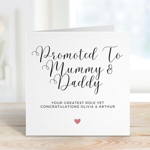 New Parents Card, Pregnancy Announcement, Parents To Be Gift, Baby News Card, Expecting Parents, First Time Mum And Dad, Baby Shower Card