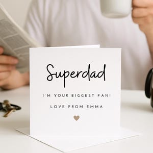 Superpai, sou seu maior fã, cartão de dia dos pais, cartão para o pai, presente de dia dos pais, presente para o pai, cartão para o dia dos pais, dia dos pais papai