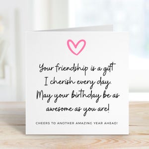 La tua amicizia è un regalo, biglietto di auguri per un amico, biglietto di auguri per un amico, biglietti di auguri per un amico, adorabile biglietto di auguri per un amico, compleanno di un amico