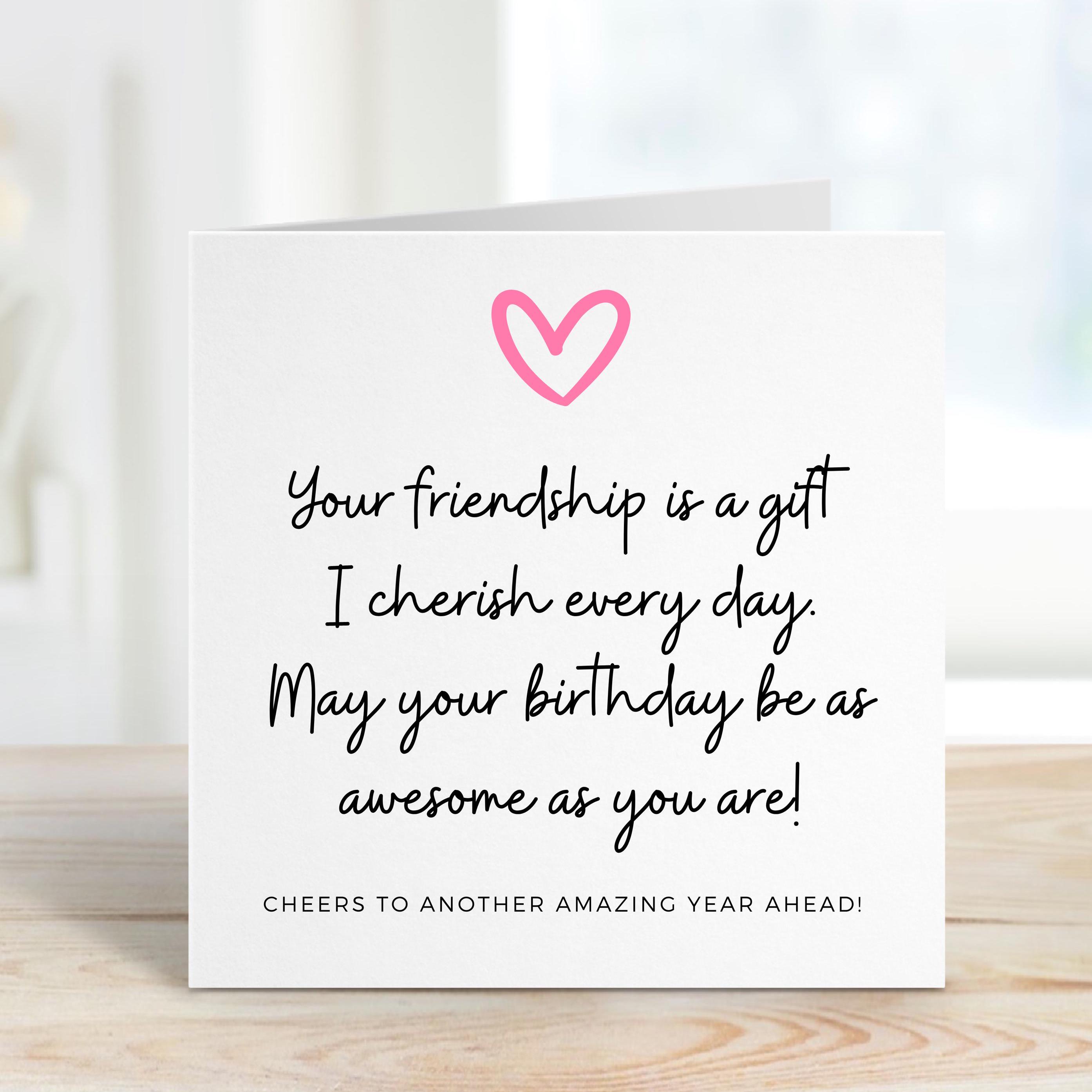 Stuff4 Special Birthday Cards For Friend - Special Friend - Heartfelt Happy Birthday Card From Bestie, Cute Gifts, 145mm Friendship Greeting Cards Gift Bestfriend