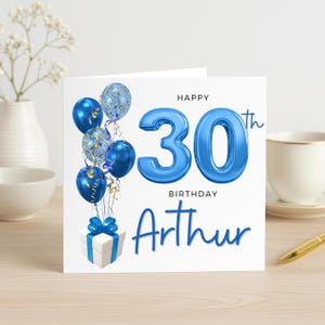 Carte 30e anniversaire, carte 30e anniversaire pour lui, cadeau 30e anniversaire pour homme, carte 30e anniversaire pour petit-fils, frère, neveu, ami
