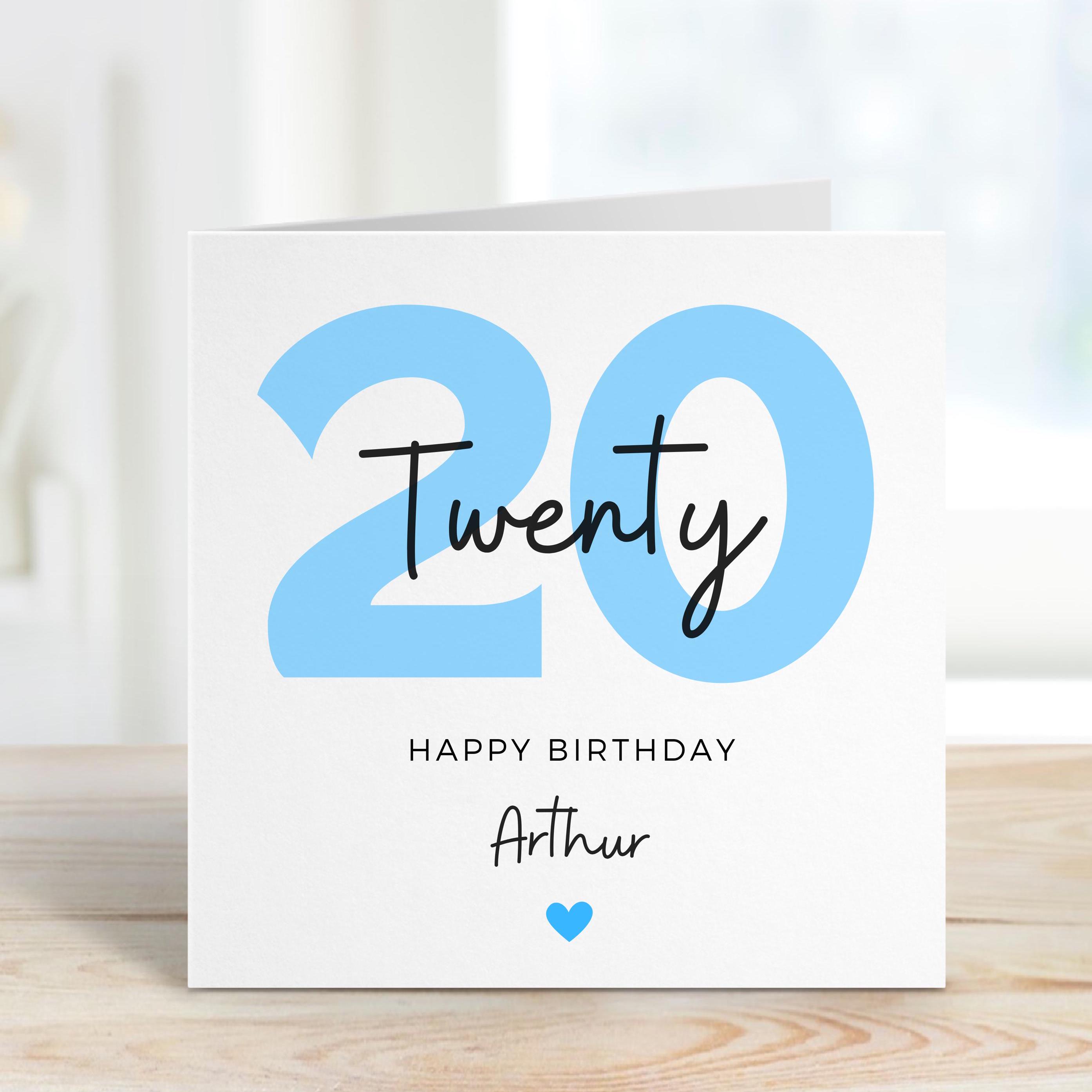 Tarjeta De Cumpleaños Número 20 - Divertida, Para Hija, Hijo, Sobrina O Sobrino