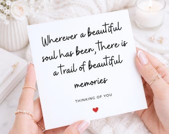 Thinking of You Card, Sympathy Card for Loss