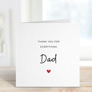 Gracias papá, tarjeta de cumpleaños para papá, regalo de agradecimiento para papá, gracias papá, papá especial, tarjeta de agradecimiento para papá para él, para papá, padre, gracias papá